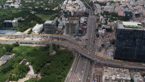 The-highway-runs-through-the-beautiful-scenario-of-regions-like-Pune,-Solapur,-Hyderabad,-Suryapet-and-more