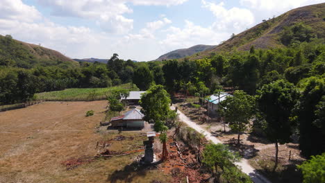 Countryside-Village-By-The-Mountain-In-Sumba,-East-Nusa-Tenggara,-Indonesia