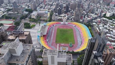 Stadion-In-Taiwan-Von-Oben-Gesehen