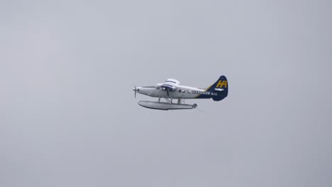 Harbour-Air-Turbo-Otter-Seaplane-Flying---Low-Angle-Tracking