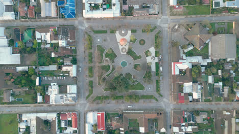 Plaza-San-Javier-De-Loncomilla-Chile-Calles-Maule-Vista-Aérea-Desde-Drone