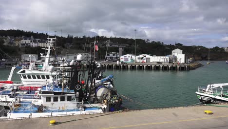 Static-shot-Dunmore-East-Fishing-harbour-Waterford-Ireland-on-a-calm-September-day