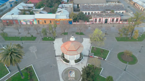 San-Javier-De-Loncomilla,-Chile-Maule-Straßen,-Fliegende-Ansicht-Von-Der-Drohne