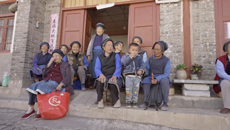 Grupo-étnico-Minoritario-Bai-En-Una-Aldea-Tradicional-En-Yunnan,-China