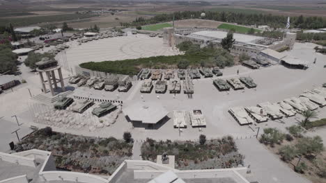 Armor-display-and-the-world's-most-versatile-tank-museum-in-Yad-La-Shiryon-Museum-and-Memorial-site-at-Latrun---a-complex-which-displayed-the-bravery-of-fallen-soldiers