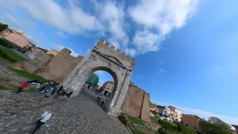 Arch-of-Augustus-in-Rimini,-Italy