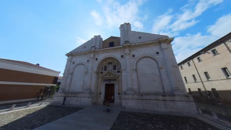The-Tempio-Malatestiano-Unfinished-Cathedral-Church-of-Rimini,-Italy