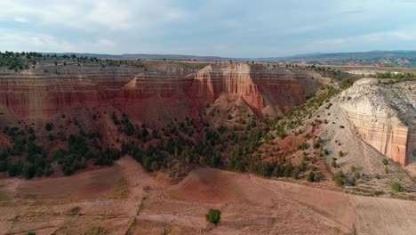 Aerial-View-of-Red-Canyon-in-Teruel-Spain