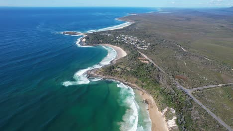 Playa-Green-Point-Cerca-De-Spooky-Beach-En-Angourie,-Nueva-Gales-Del-Sur,-Australia
