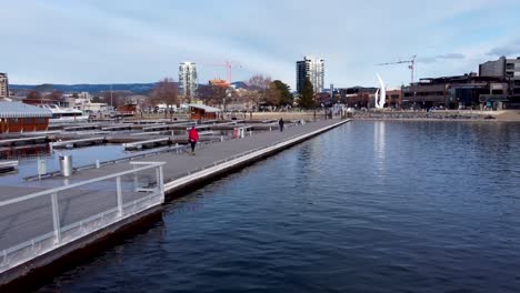 Downtown-Kelowna-Waterfront-An-Einem-Schönen-Tag