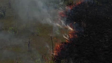 Luftbilder-Von-Waldbränden-Im-Amazonas-Regenwald,-Brasilien