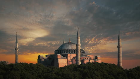 Santa-Sofía,-Patrimonio-De-La-Unesco-En-Estambul,-Turquía