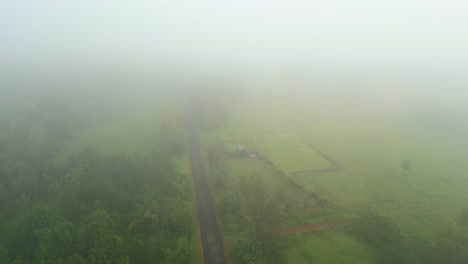 village-morning-bottom-to-top-view-in-fog