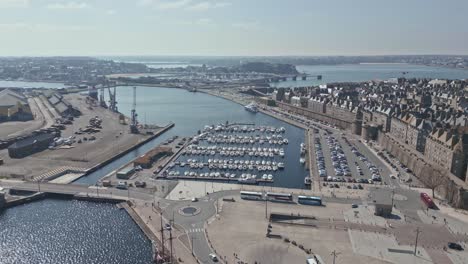 Vauban-port,-Saint-Malo-marina,-Brittany-in-France