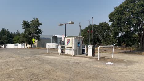 CFN-fuel-station-for-fleets-of-vehicles-in-a-dirt-lot-in-Oregon
