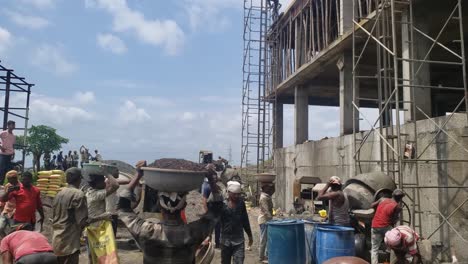 Closeup-view-of-construction-worker-on-construction-site