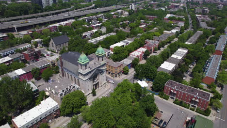 Aerial-view-circling-the-St
