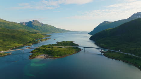 Majestic-archipelago-scenery-in-Lofoten,-Norway