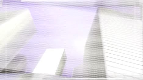 Computergenerierter-Animierter-Bewegungshintergrund,-Der-Stadtlandschaftsgitter-Skyline-Zeigt