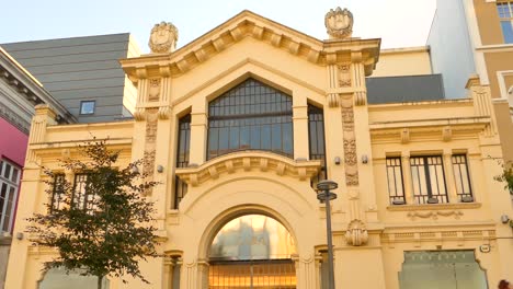 Zara-building-on-Avenida-da-Liberdade,-Braga,-Portugal