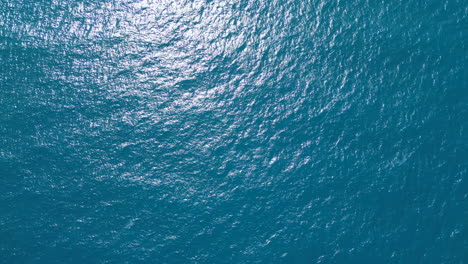 Greece-Blue-Sea-Aerial-View-Looking-Straight-Down-Above