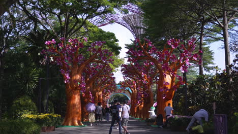 Exposición-En-Jardines-Junto-A-La-Bahía-En-Singapur