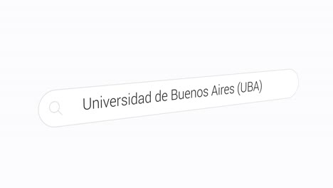 Typing-Universidad-De-Buenos-Aires-On-The-Search-Engine