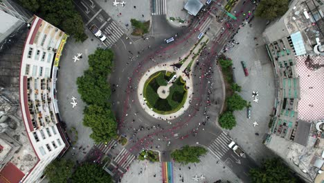 Toma-Cenital-De-Drones-Del-Maratón-De-La-Ciudad-De-México-2023.