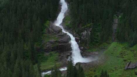 Uno-De-Los-Espectáculos-Más-Naturales-Del-Mundo,-Las-Cascadas-De-Krimml,-Austria.
