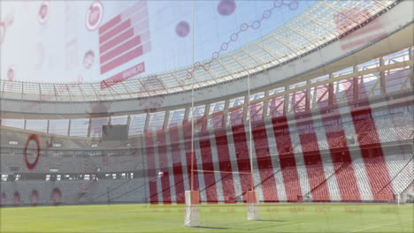 Coronavirus-concept-icons-against-empty-sports-stadium