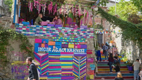 Rainbow-steps-in-trendy-hipster-Fener-Balat-neighbourhood-Istanbul