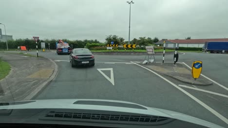 POV-From-Vehicle-Driving-On-The-Road-From-Portlaoise-To-Blessington-In-Ireland