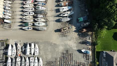 Direct-aerial-over-some-sailboats-lined-up-for-repair