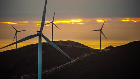 Cable-Car-Top-Station-wind-turbine-sunset