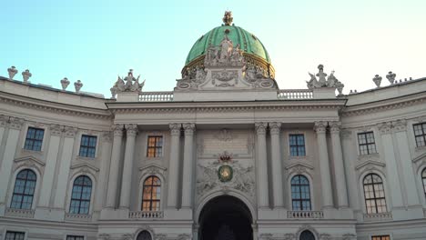 Zooming-Out-of-The-Hofburg-on-a-Very-Warm-Summer-Evening
