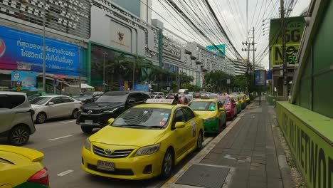 Servicios-De-Taxi-En-Bangkok,-Tailandia.