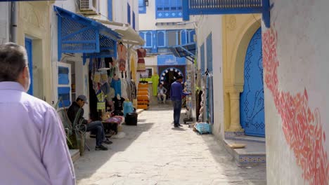 Stand-Auf-Dem-Medina-Markt-In-Hammamet,-Tunesien