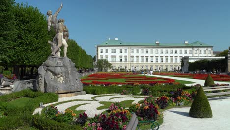 Barocker-Lustgarten-Im-Schloss-Mirabell-Im-Herzen-Der-Stadt-Salzburg