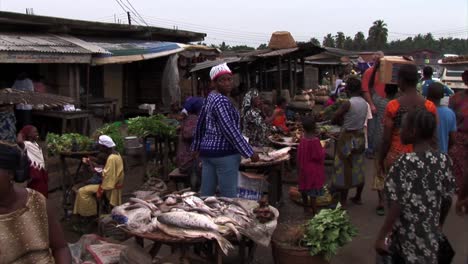 überfüllter-Fischmarkt-Im-Freien.-Nigeria