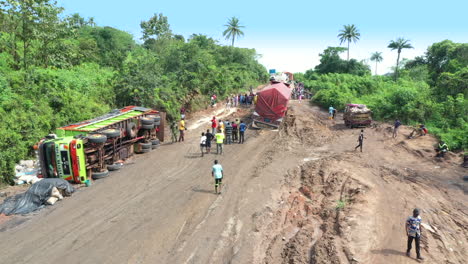 Truck-accident-in-Ikole-local-government-area-of-Ekiti-State,-Southwest-Nigeria