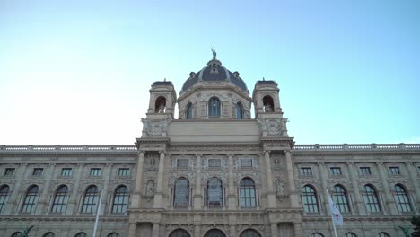 Fassade-Des-Kunsthistorischen-Museums-Wien-Am-Späten-Abend-In-Wien