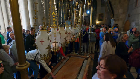 Iglesia-Del-Santo-Sepulcro,-Jerusalén,-Israel