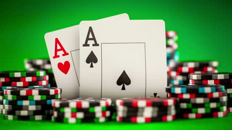Pokerchips-Und-Spielkarten
