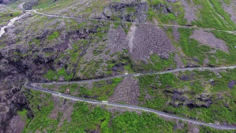 Troll's-Path-Trollstigen-or-Trollstigveien-winding-mountain-road.