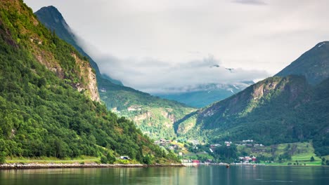 Timelapse-Geiranger-fjord-Norway