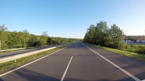 Timelapse-car-driving-on-the-autobahn