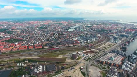 Luftaufnahme-Der-Stadt-über-Kopenhagen