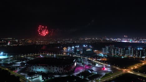 Moscow-at-night.-Festive-fireworks-over-the-night-city.