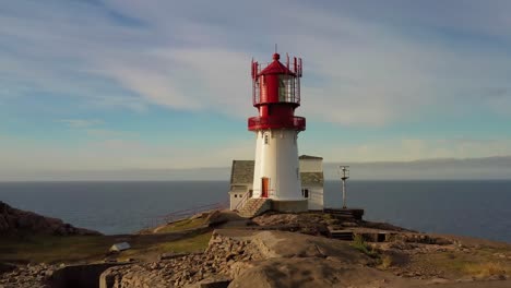 Coastal-lighthouse.-Lindesnes-Lighthouse-is-a-coastal-lighthouse-at-the-southernmost-tip-of-Norway.