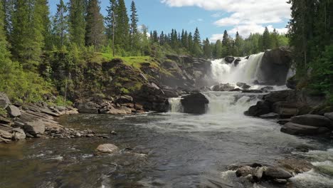 Ristafallet-waterfall-in-the-western-part-of-Jamtland-is-listed-as-one-of-the-most-beautiful-waterfalls-in-Sweden.
